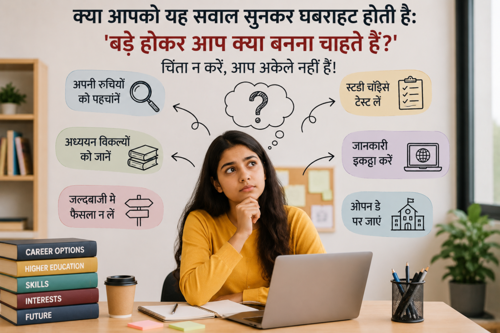 क्या आपको अभी भी समझ नहीं आ रहा कि बड़े होकर आप क्या बनना चाहते हैं? ये 4 आसान कदम आपको तुरंत अपने लक्ष्य की ओर ले जाएंगे!