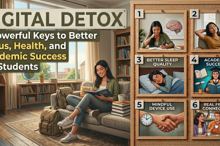 Digital Detox: 6 Powerful Keys to Better Focus, Health, and Academic Success for Students