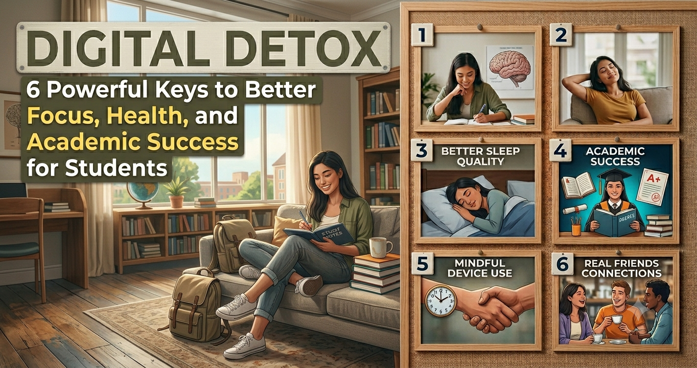 Digital Detox: 6 Powerful Keys to Better Focus, Health, and Academic Success for Students