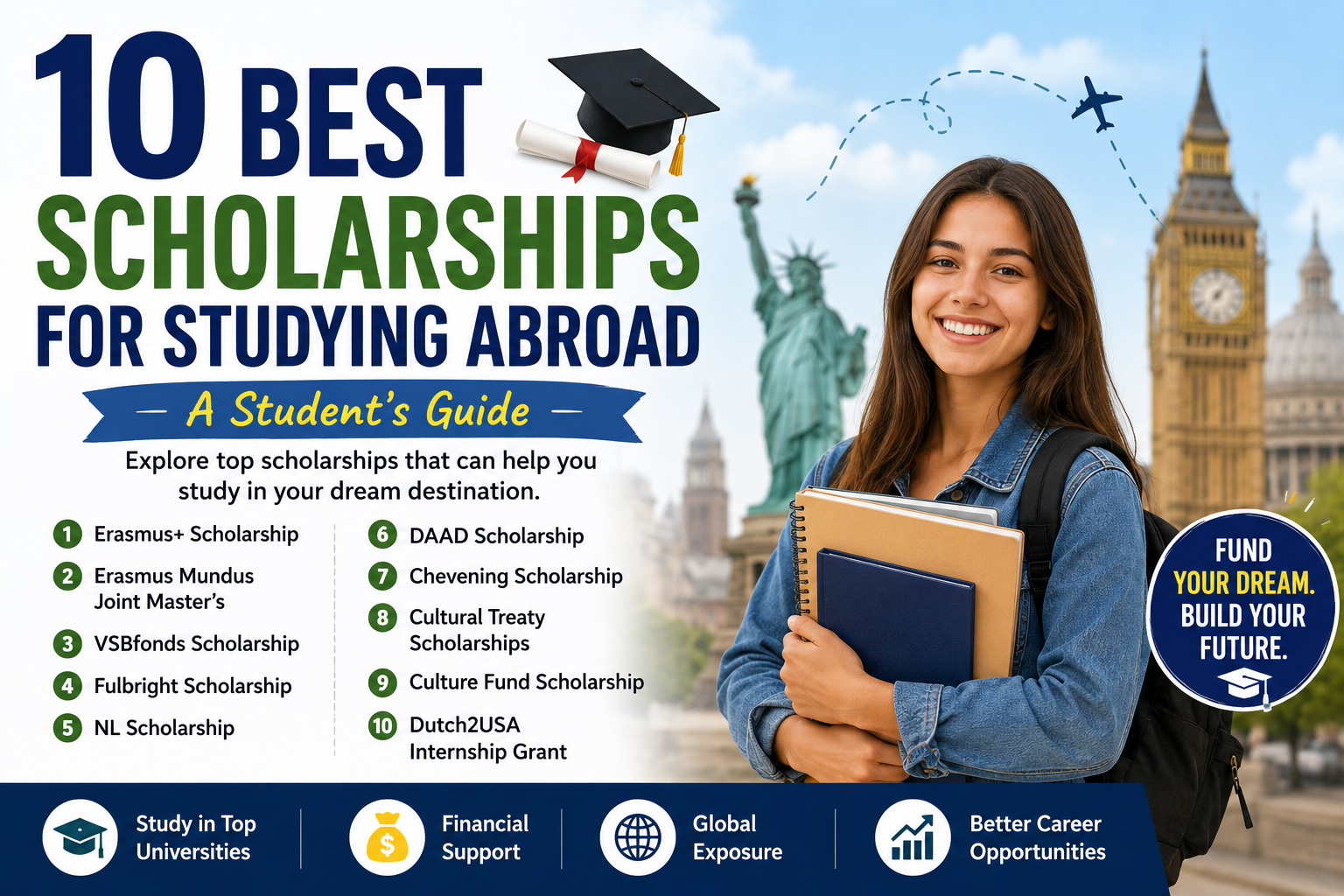 10 Best Scholarships for Studying Abroad: A Student’s Guide