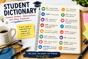 Read more about the article Student Dictionary: Common but essential College Slang and 20 friendly abbreviations