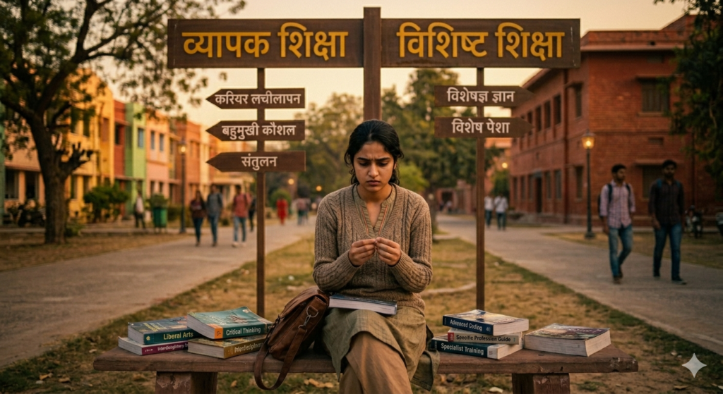 क्या मुझे व्यापक शिक्षा का चयन करना चाहिए या विशिष्ट शिक्षा का?