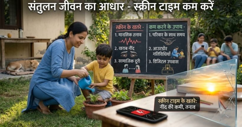 स्क्रीन टाइम कम करने के उपाय - 11 टिप्स और यह क्यों ज़रूरी है How to reduce screen time of mobile phone
