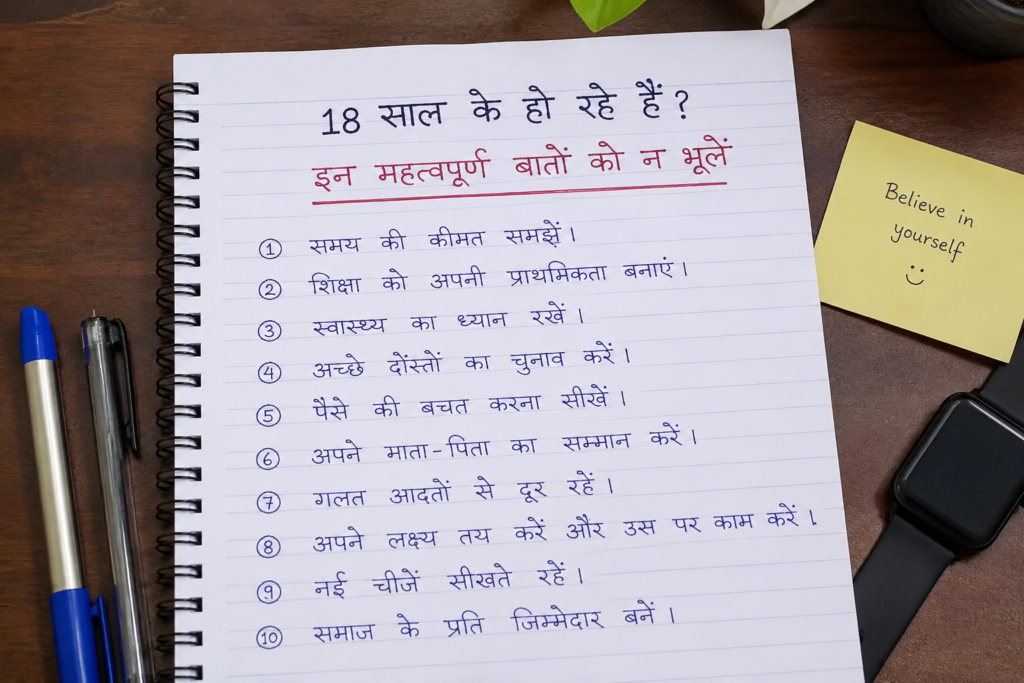 18 साल के हो रहे हैं? इन महत्वपूर्ण बातों को न भूलें