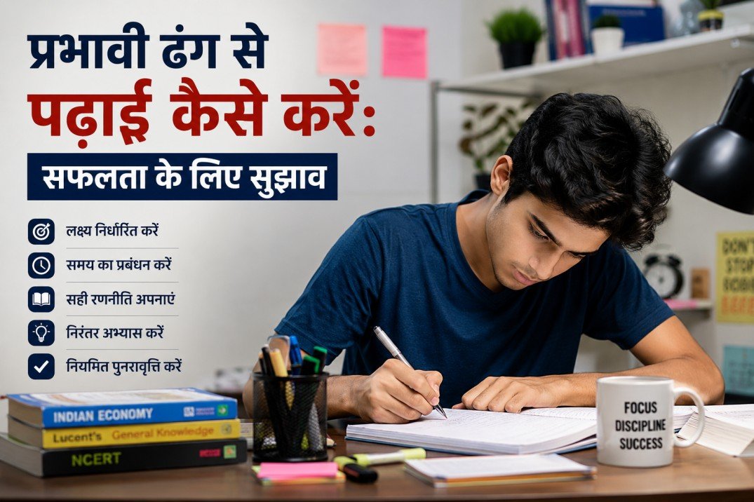 प्रभावी ढंग से पढ़ाई कैसे करें: सफलता के लिए सुझाव