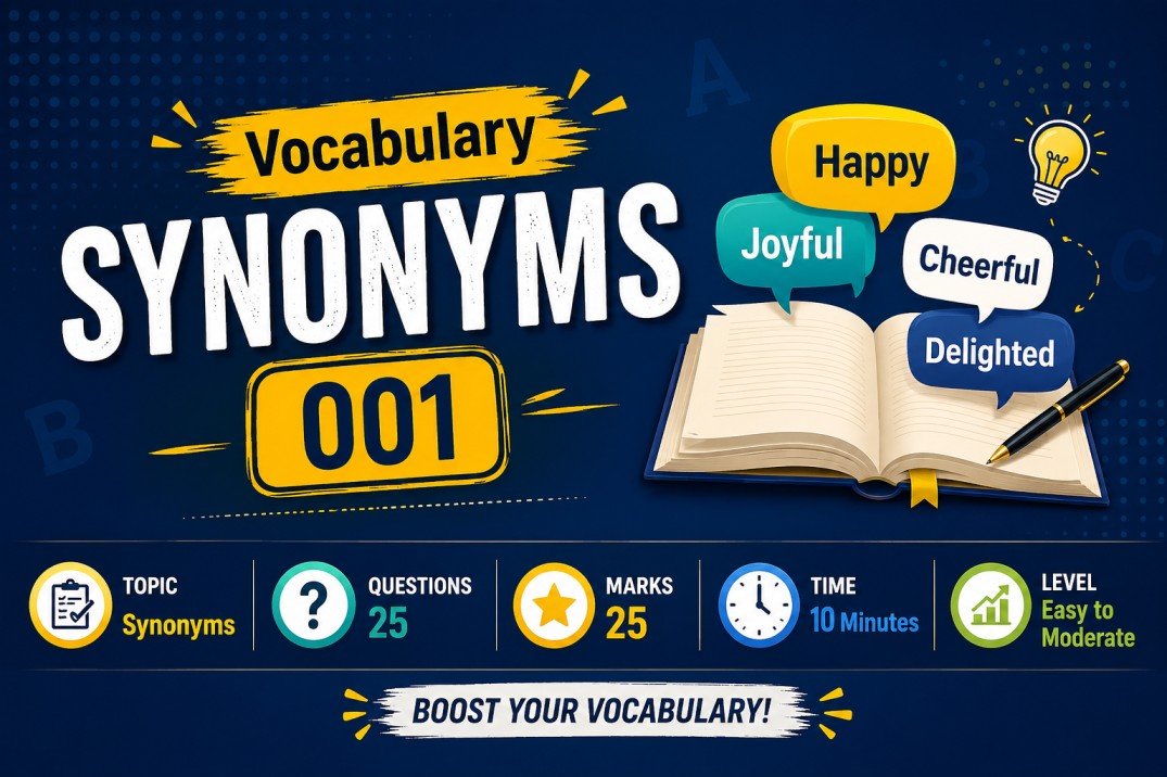 Vocabulary Synonyms Quiz - 001