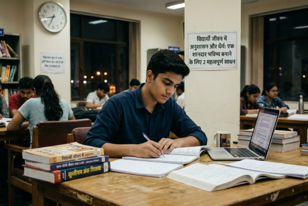 विद्यार्थी जीवन में अनुशासन और धैर्य: एक शानदार भविष्य बनाने के लिए 2 महत्वपूर्ण साधन (2 Important tools for building a great future)