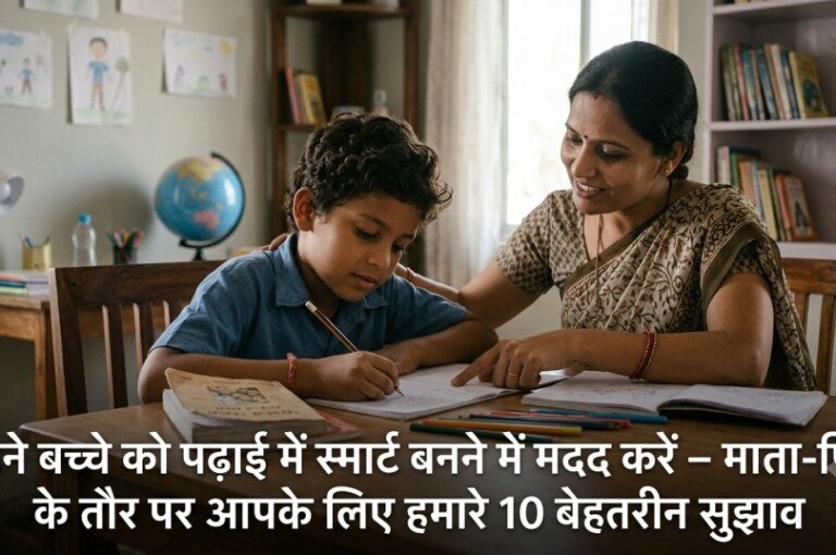 अपने बच्चे को पढ़ाई में स्मार्ट बनने में मदद करें – माता-पिता के तौर पर आपके लिए हमारे 10 Powerful सुझाव