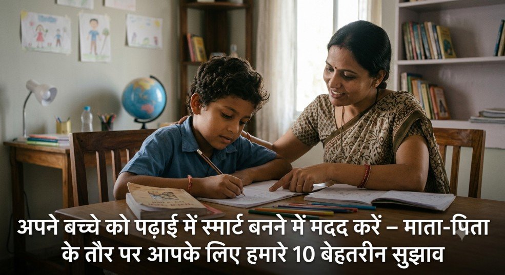 अपने बच्चे को पढ़ाई में स्मार्ट बनने में मदद करें – माता-पिता के तौर पर आपके लिए हमारे 10 Powerful सुझाव