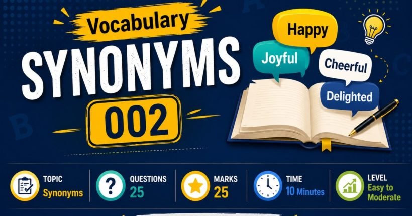 Vocabulary Synonyms Quiz – 002